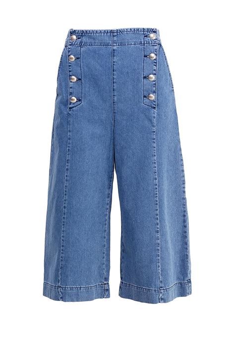 Джинсы Topshop MATADOR CULOT, цвет: синий, TO029EWGFH23 — купить в ...