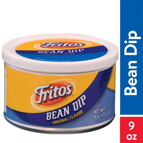 Fritos Original Flavor Bean Dip Calories Per Tbsp Serving Oz