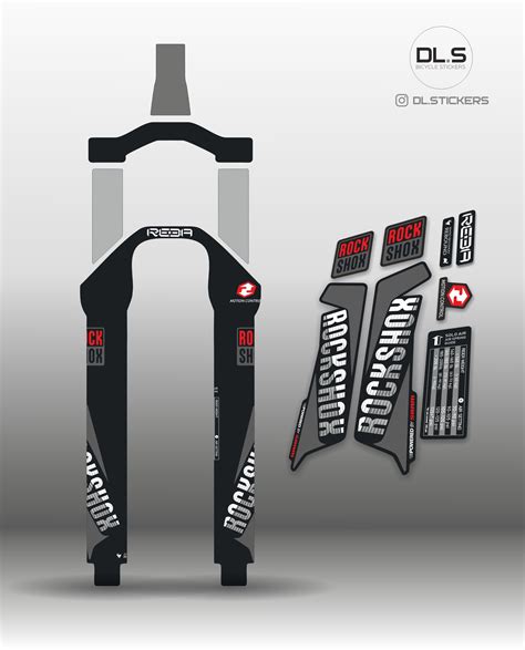 Rock Shox Stickers Decals For Rock Shox Bike Fork Etsy