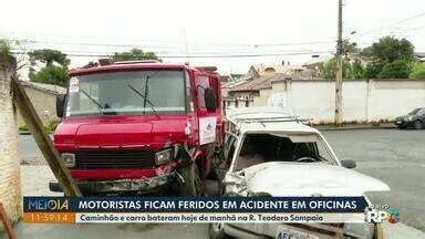 Meio Dia Paran Ponta Grossa Acidente Entre Carro E Caminh O Deixa