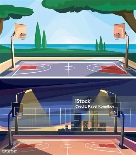 Koleksi Lapangan Basket Ilustrasi Stok Unduh Gambar Sekarang Bola Basket Olahraga Tim