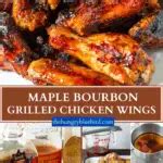 Maple Bourbon Grilled Chicken Wings The Hungry Bluebird