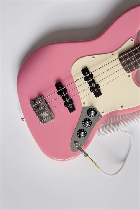 Pink Bass Guitar Jazzbass