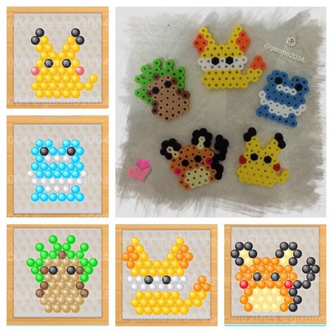 Pokemon Aqua Bead Art Etsy