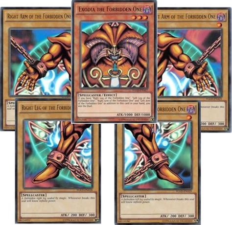 Trading Card Yu Gi Oh Exodia The Forbidden One Set Complete Exodia Set Games