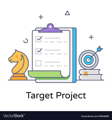 Target project Royalty Free Vector Image - VectorStock