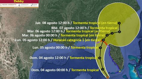 Depresión tropical se convierte en tormenta tropical Debby en costas