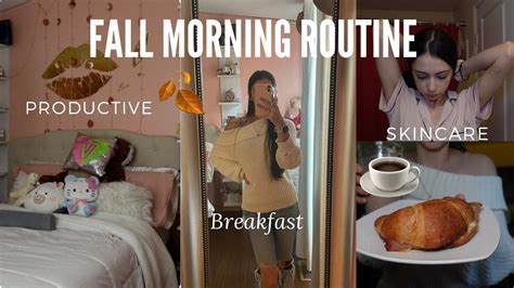 Fall Morning Routine 🍂☕️ Productive Aesthetic Realistic Youtube