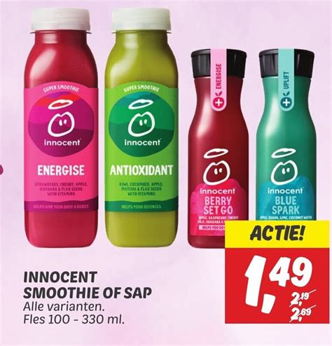 INNOCENT SMOOTHIE OF SAP 100 330 Ml Aanbieding Bij Dekamarkt