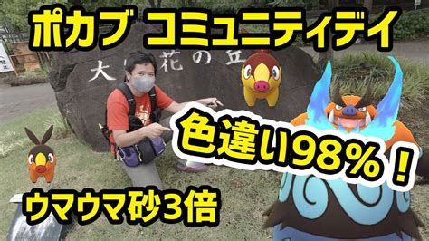 【ポケモンgo】砂3倍、ルアーモジュール満開、帰るのかい？ポカブのコミュニティデイ Youtube