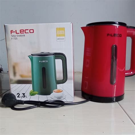 Jual COD Teko Listrik Pemanas Air Fleco F 725 Kettle Elecktik Fleco 2 3