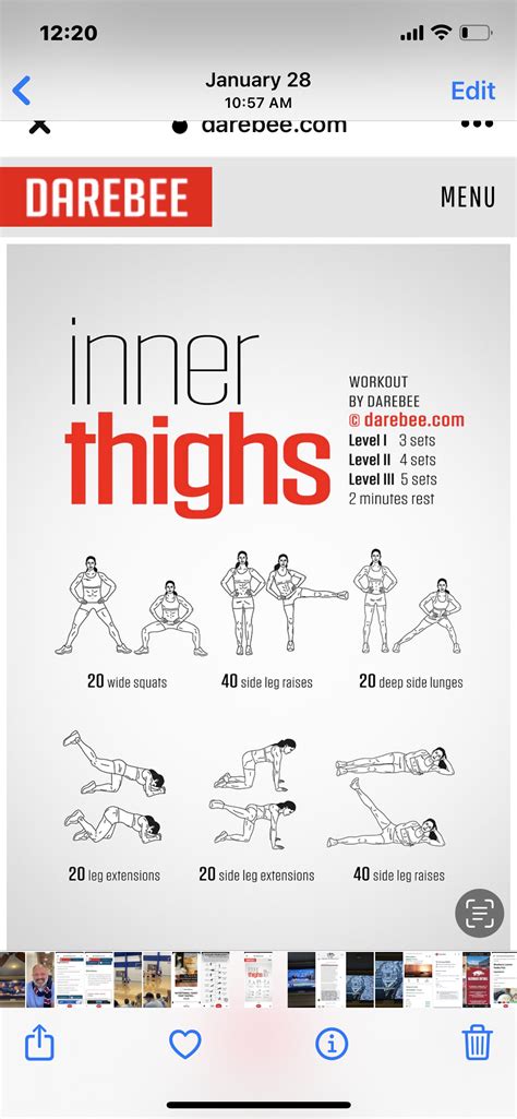 Inner Workout Darebee Side Lunges Excerise Leg Raises Squats