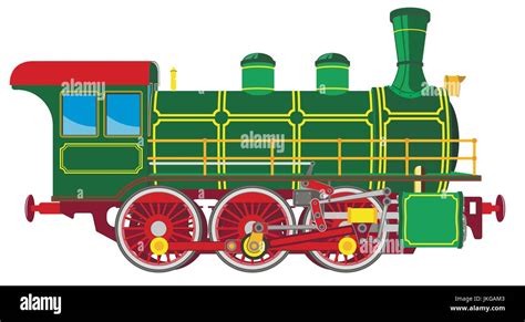 Bright Cartoon Steam Locomotive Stock Vector Image And Art Alamy