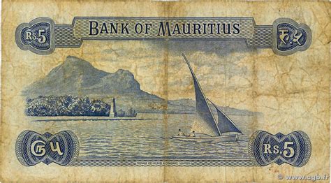 5 Rupees ÎLE MAURICE 1973 P 30c b02 3536 Billets