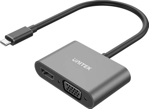 Unitek Usb C Na Hdmi 4k I Vga Fullhd V1168a Stacjareplikator