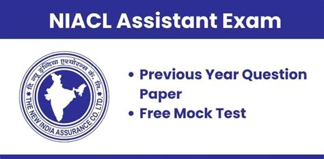 NIACL Assistant Previous Papers Prelims Mains PDFs Free