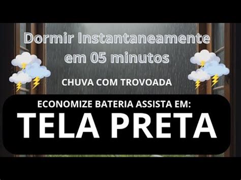 Sons de chuva forte trovões para relaxar e dormir profundamente