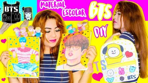 DIY K POP DECORA TUS ÚTILES ESCOLARES BTS LIBRETAS CON MEMES DE BTS