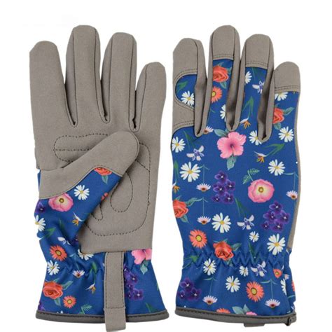 Gbayxj Stylish Blue Leather Gardening Gloves For Women Thorn