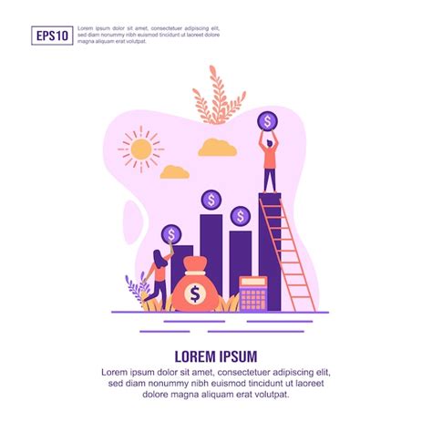 Premium Vector Investment Illustration Concept With Character