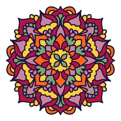 Premium Vector Colorful Mandala