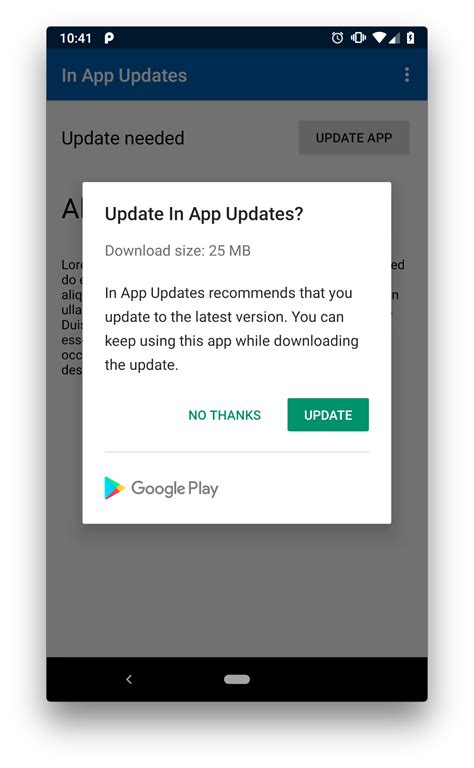 Implement In App Update In Android Do Somthings