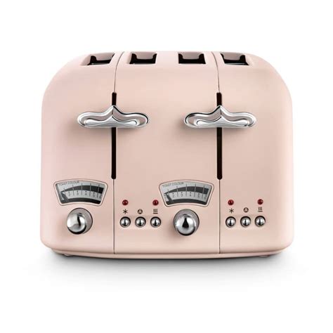 argento flora  slice pink toaster ctpk toaster delonghi gb