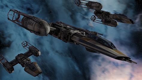 Y Wing Attack Run 4k Rendered Fan Art Wallpaper By Moi R Starwars