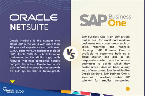 Erp Comparison Oracle Netsuite Vs Sap Business One Sap B