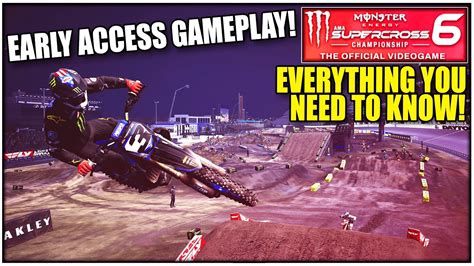 Monster Energy Supercross 6 Early Access Gameplay And Everything You