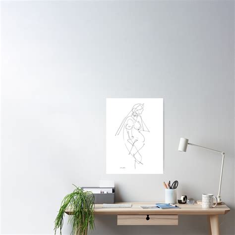 Nude Woman Drawing Poster For Sale By Gordon Punt Redbubble