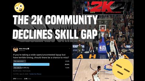 THE 2K COMMUNITY REFUSES SKILL GAP IN 2K21 NEW MIKE WANG TWEET ABOUT