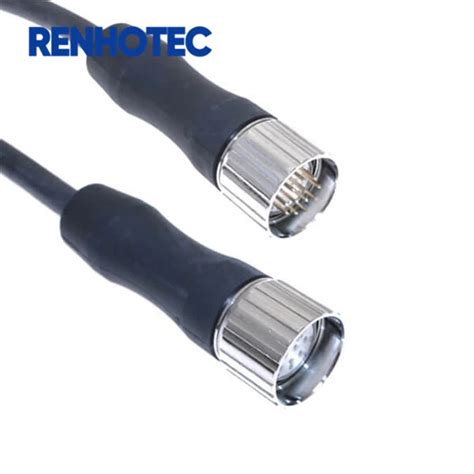 Waterproof Circular Binder Connector M23 Molding Cable With Plug M23 16