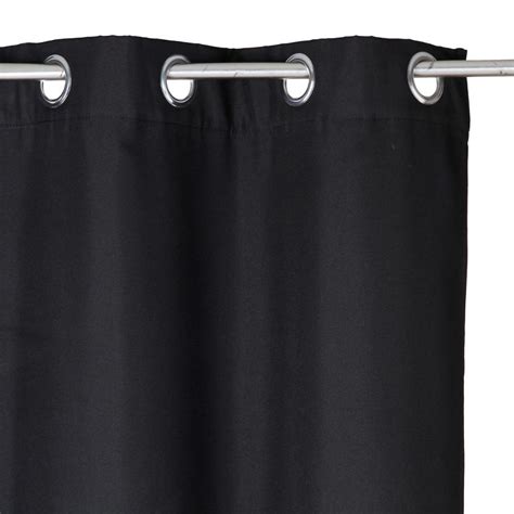 Rideau Occultant Isolant 140 X 260 Cm Isaia Noir Rideau Voilage