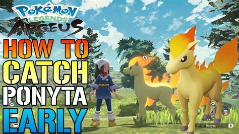 Pokemon Legends Arceus How To Get Ponyta Early In The Game Location