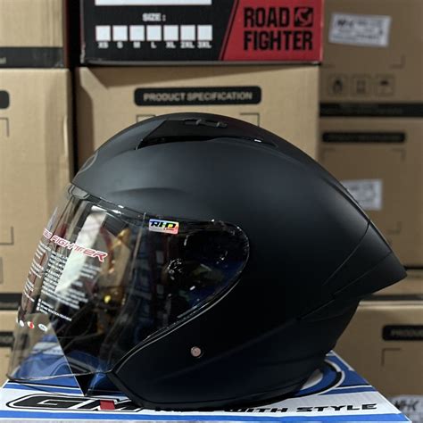 Jual Helm Nhk N Max Solid Black Doff Single Visor Lightsmoke Rhd