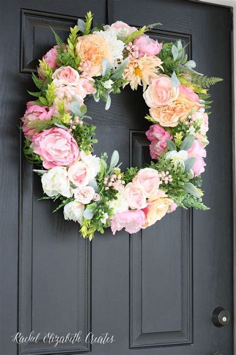 Rachel Elizabeth Creates Diy Floral Wreath Tutorial Diy Floral