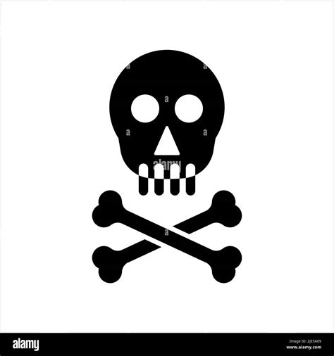 Skull And Crossbones Icon Skull Cross Bones Vector Art Illustration Stock Vector Image And Art