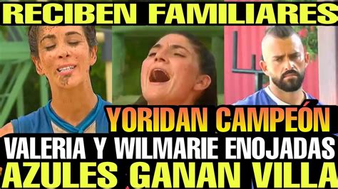 Azules Ganan Villa Valeria Enojada Reciben Familiares Exatl N All