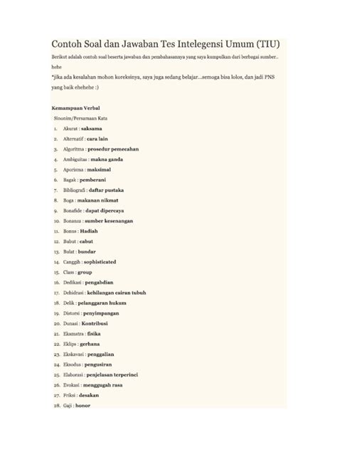 Tes 1 | PDF