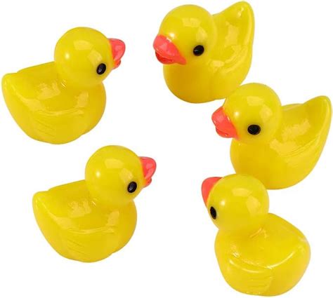 Amazon Pcs Mini Resin Ducks Miniature Ducks Duckling Miniature