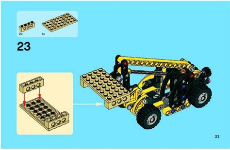 8045 Mini Telehandler - LEGO instructions and catalogs library