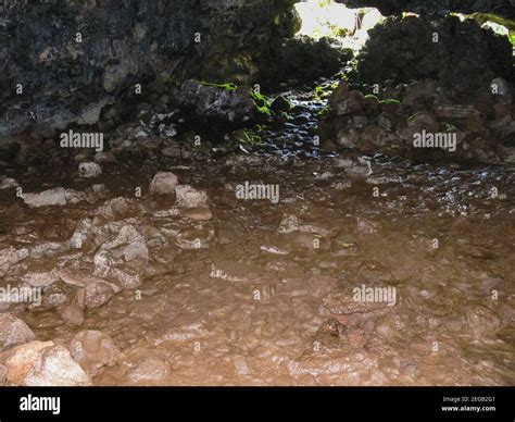 Caves On Easter Island Stones And Moisture Caves Stock Photo Alamy