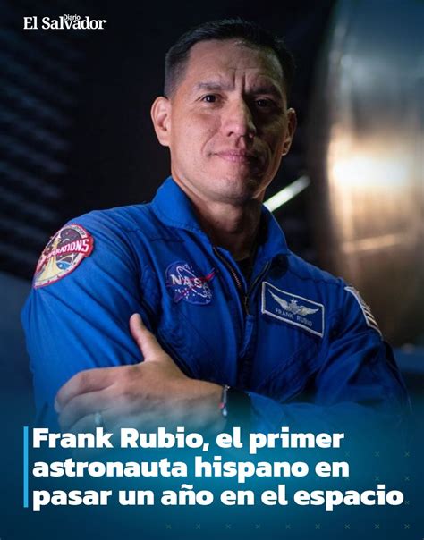 Astronauta salvadoreño Frank Rubio tendrá que esperar hasta