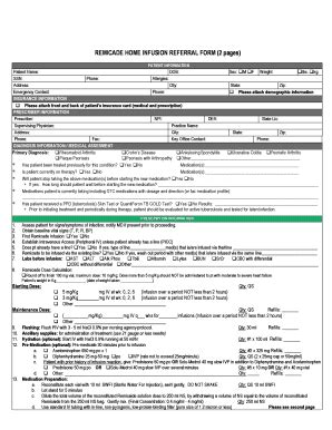 Fillable Online HOME INFUSION REFERRAL FORM 2 AcariaHealth Fax