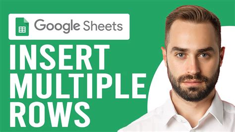 How To Insert Multiple Rows In Google Sheets How To Add Rows In Google