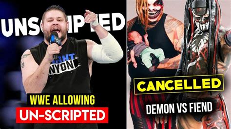 Omg Wwe Allowed Un Scripted Things Cancelled Demon Vs Fiend