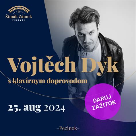 Vojtěch Dyk s klavírnym doprovodom na zámku TICKETPORTAL vstupenky na