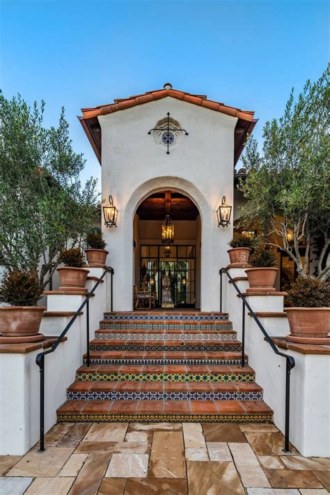 Spanish Colonial Whole House Renovation Mediterranean Entry Santa