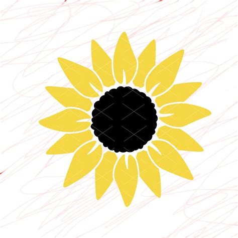 Sunflower Svg Files For Cricut Yellow Flower Png Autism Sign Floral